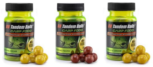 Tandem Baits Karpfen Futter Angelfutter Hakenköder Carp Food Mini Oil Hookers 3-er Set 12 mm 50 g Flavour Mix 1