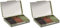 Set 2 Stück Tarnschminke Camouflage mit Spiegel Make Up Creme 3-Farben schwarz Oliv braun NATO genehmigt Chameleon Tarnung Survival Militär Armee+gratis Glück Aufkleber
