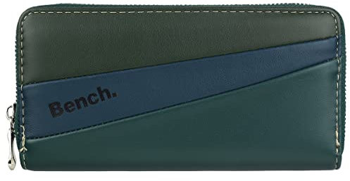 Bench Damen RFID Geldbörse Portmonee Geldbeutel Portemonnaie 90041, Farbe:Grün