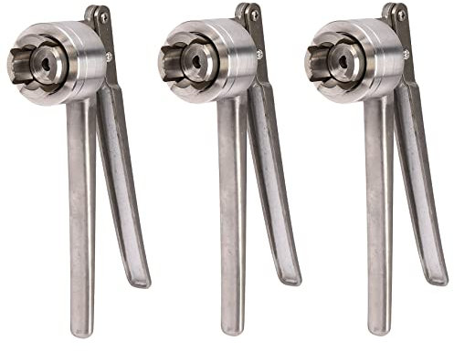 Herold 3X Máquina Manual de Lacre de Mano de Crimpadora de Frasco de Acero Inoxidable para Engarzar 20mm Tapas para Plástico Aluminio