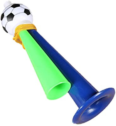 Nupaque Stadionhorn | Bunte Geburtstagskrachmacher mit -Fußball,Großer Solider Hupenalarm für Fußballspiele, Sportveranstaltungen und Schulaktivitäten