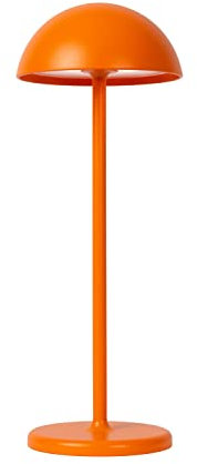 LUCIDE JOY - wiederaufladbare Tischlampe Innen/Außen - Akku/Batterie - Ø 12 cm - LED Dim. - 1x1,5W 3000K - IP54 - Orange