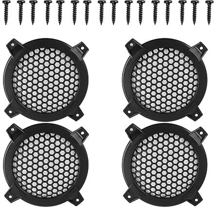 MACHSWON 4pcs 4 Car Grill Cover Mesh Protector Speaker Cover Woofer Subwoofer Grill