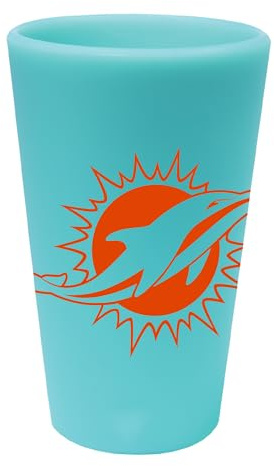 Wincraft NFL Silikon Trinkbecher 470 ml Color Miami Dolphins