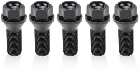 BINB ROAD 36136781151 Lot de 5 écrous de boulon de roue M14 x 1,25 compatibles avec BMW 328ix 428i 528i 535i 640i 740i X1 X2X3 X4 X5 X6 MINI