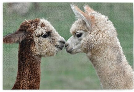 Lustiges Alpaka-Druck Puzzle 1000 Teile Holzpuzzle Geschenke Für Erwachsene Familie Hochzeit Abschluss Geschenk Vertikale Version