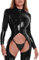 Latex Catsuit Frauen, Sexy Klamotten Desouses Für Frauen Sexy BDSM Outfit Clubwear Dessous Damen Sexy Unterwäsche Set Latex Body Sexy Costume Desouses Für Frauen Sexy Mollig