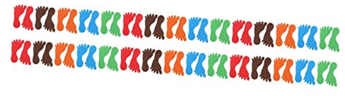 TOPBATHY 3 Sets Fußabdruck-aufkleber Für Kinderzimmer Bodenaufkleber Robuste Pvc-aufkleber Richtungshinweise 10 Paar X 3