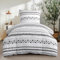 RUIKASI Bettwäsche 155x220 2 teilig Grau - Bettbezug 155 x 220 Set mit Boho Muster, Bettwäsche-Sets 155x220cm aus Mikrofaser mit Reißverschluss Weich und Bügelfrei