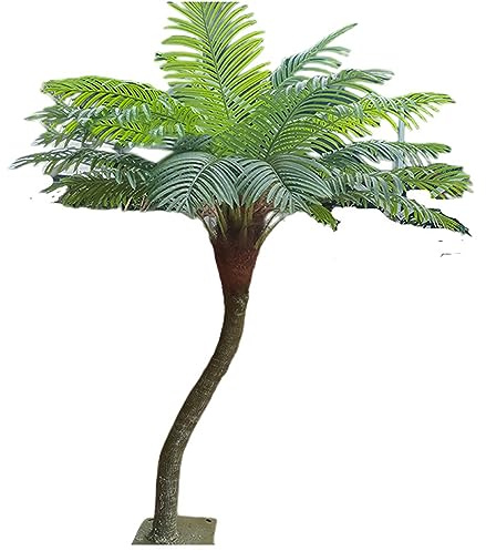 Palmier Artificiel Grand Cocotier Artificiel Décoration Faux Cocotier Camping Barre À Vent Plantes Vertes Palmier Tropical Grande Feuille Cocotier Cocotier T 2,5 m