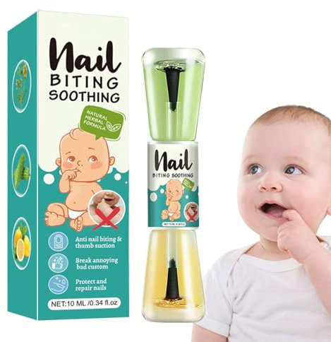 Nagellack Gegen Nägelkauen 10ml Effektives Mittel Zum Stoppen Von Fingernägel Kauen & Daumenlutschen Abgewöhnen Lack Als Anti Nägelkauen Flüssiger Anti-Biss-Nagellack