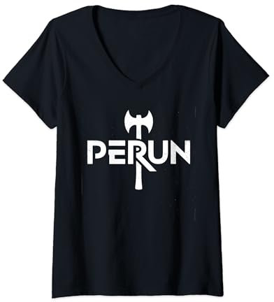 Damen Perun-Axt T-Shirt mit V-Ausschnitt