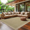 SIMPEX Outdoor Teppich Wetterfest Terrasse Balkon Garten Küchenteppich Einfarbiges Design Flachgewebe Sisal Look Waschbarer Teppich, Größe: 280 x 370 cm, Farbe: Grün