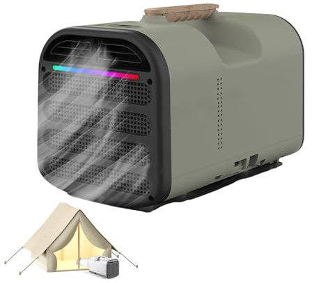 Nuovo condizionatore d'aria portatile da 1500 W 5200 BTU a raffreddamento rapido, deumidificatore per condizionatori d'aria, mini condizionatore d'aria portatile per tenda da campeggio, camper, camion