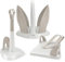 Sicignano | Set Portatovaglioli Portarotolo Portabicchieri, Plastica Riciclata, Colore Tortora – Accessori da Cucina Pratici e Salvaspazio, Organizzare Ottimizzare la Tua Cucina – Design Moderno