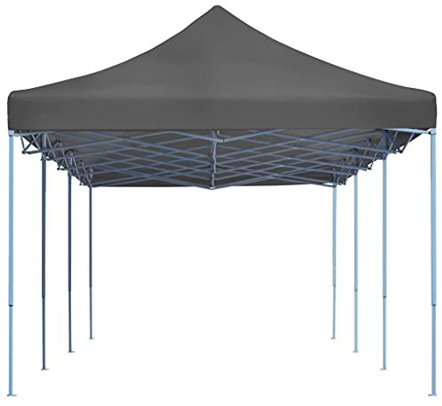 Markise Pavillon Pergola Weidezelt - Faltzelt Pop-Up Partyzelt 3 x 9 m Anthrazit für Festival Garten Terrasse Camping