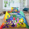 LIAOHENKAN Rainbow Friends Bettbezug Set 3D Gedruckter Game Für Kinder Mädchen Jungen Bettwäschegarnitur Und Kissenbezüge Reissverschluss Weich Microfaser Bettwäsche 2 Teilig Single（135x200cm）