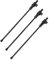 LOLPALONE 3- Schwarze Faser Cello aus Kohlefaser 3/4 & 4/4 Teile für Cello