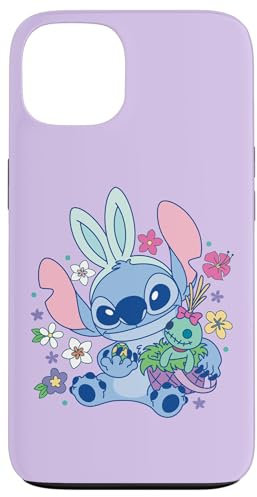 Disney Lilo & Stitch Cute Easter Bunny Stitch and Scrump Hülle für iPhone 13