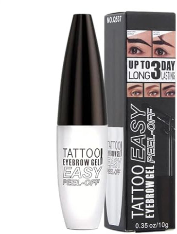 Augenbrauentattoo Peel Off - Peel Off Tattoo Brow Gel | Augenbrauentönung Peel Off | Temporäre Augenbrauentönung Transferfest für natürliches Augenbrauen-Make-up