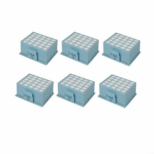 WIIYENA Filter-Zubehör-Set für Siemens VSP3AAAA VSC3320 iQ300 VSP3T212 VSZ4G232M1 für VZ156HFB Roboter-Staubsauger, waschbar, Filter-Ersatz (6 Stück)