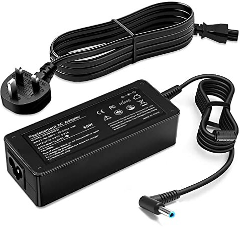 Tuvoyo 65W Laptop Charger Compatible with HP Envy 13 15 15t 15m 17m X360 15-1039wm 15-1033wm 15-1010dx 15-w237cl 15-ee1093cl 15m-eu0033dx Zbook 14u G4 G5 15u 714657-001 714159-001 19.5V 3.33A Adapter
