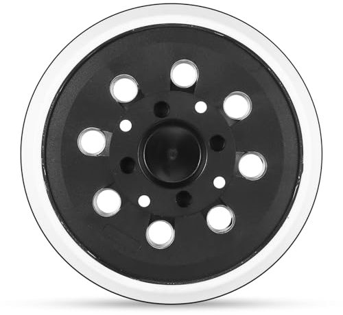 Piastre di Platorello Abrasivo 125mm, Platorello per Smerigliatrice, Piatto Abrasivo da 125 mm con Gancio e Loop a 8 Fori Compatibile con Bosch PEX 300 AE PEX 400 AE Levigatrice Orbitale