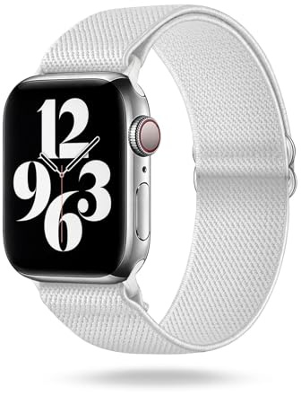 ONEFLOW Flex Loop Kompatibel mit Apple Armband Elastisch, Textil Stoff iWatch Armbänder Damen Herren Sport, Sportarmband Nylon Ersatz Watch Band Flexibel