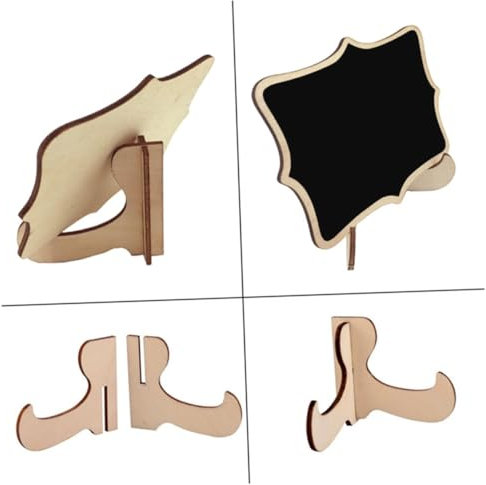 FUTUREORYY 10Stücke Mini Tafel Schwarz für Hochzeiten und Home Decor Dekorative Message Boards mit Ständer zum Beschriften und Verschenken