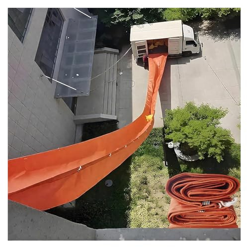 Scivolo di scarico in tela resistente - Scivolo in tela cerata ad alta capacità di carico for un trasporto efficiente di merci in altezza(14x2m)