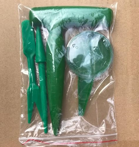 Bulb Planter & Dibber Tool – Durable ABS Plastic Seed Planting Dibber with 1-10 cm Depth Scale, Ergonomic Handle, Precise Soil Transplanter for Flower, Vegetable & Herb Gardening (4pcs)