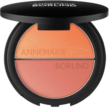 ANNEMARIE BÖRLIND Duo Blush & Eye Shadow Roses & Peaches 9 g Limited | 2 in1 Rouge & Lidschatten, Augen Make-Up, Wangen Make-Up, Mattes Rosé, Schimmernder Pfirsichton, Für Glow, Feuchtigkeit