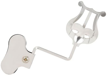Universeller Notenclip für Orchesterinstrumente, Tragbar, Silber | Eisen, Einfache Bedienung, Robuste Haltbarkeit, Hält Partituren Sicher, für Praktischen Einsatz Unterwegs