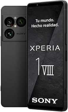 Sony Xperia 1 VIII 6,5 FHD+ HDR OLED 120Hz Dual SIM Graphit-Schwarz | Dreifach-Kamera mit Teleobjektiv & Xperia AI, 2 Tage Akku, Dual-SIM