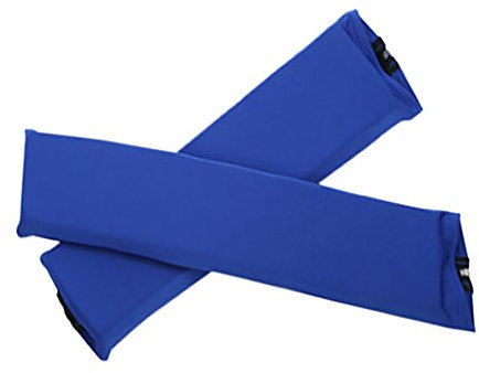 Sharplace 1 Paar Stuhl Armlehnenpolster Elastischer Armlehnenbezug für Bürostuhl Memory Foam Armlehnenpolster Armlehnenkissen universal für Drehstuhl Bürostuhl, Navy blau