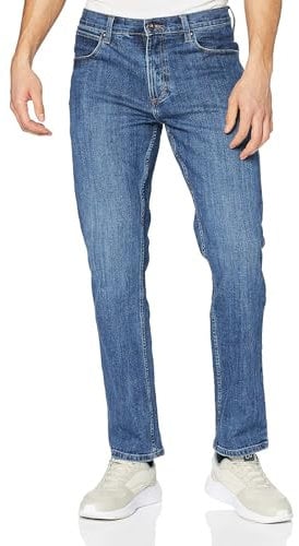 Wrangler Herren Red Kabel Straight Jeans , Mid Stone, 34W / 34L