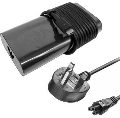 Dell Wikiparts Chargeur compatible avec numéro de pièce : 0K00F5 K00F5 130 W USB-C USB Type-C Adaptateur d'alimentation pour ordinateur portable avec cordon d'alimentation britannique