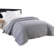 Laneetal Tagesdecke Bettüberwurf Steppdecke Patchwork Flanelle Wendedesign Kariert, Bettdecke Stepp Decke Doppelbett unterfüttert und Gesteppt, Grau-Hellgrau Patchwork, 240x260 cm
