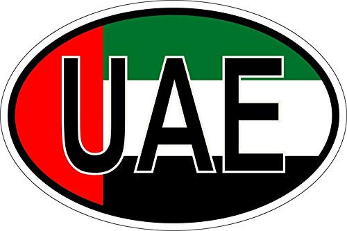 Akachafactory Sticker Aufkleber Flagge Fahne UAE vereinigte arabische emirate