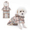 KOOLTAIL Hunde-Regenmantel mit Kapuze und Loch für die Leine, Regenmantel für kleine und mittelgroße Hunde, wasserdichte Hunde-Regenjacke mit reflektierenden Streifen, verstellbar, atmungsaktiv,