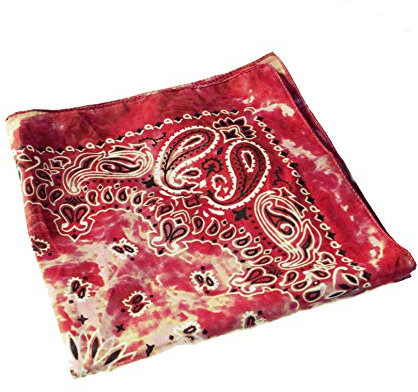 Dhobia Bandana Gesichtstuch Face Mask Kopftuch Halstuch 100% Baumwolle mit original Paisley Muster (Stone Wash 5)