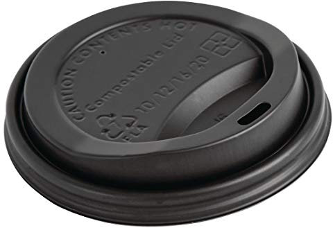 Fiesta Green DS053 Compostable Coffee Cup Lids 340ml / 12oz (Pack of 1000)