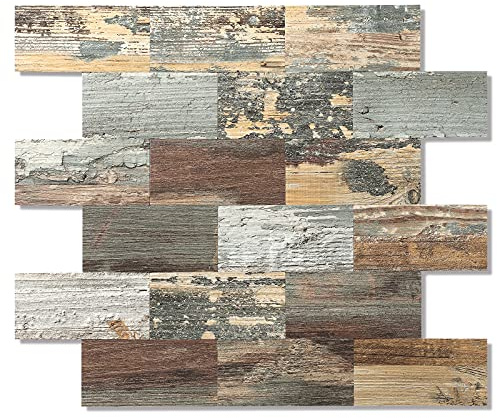 10 Stück Fliesenrückwand zum Abziehen und Aufkleben, 29,5 x 29,5 cm, PVC-Wandfliesen, zum Aufkleben auf Backsplash für Küche, Badezimmer, Fliesen, Kamindekoration, Wäschetisch, Treppenaufkleber in