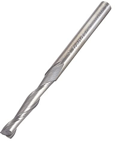 Trend CNC Two Flute Up-Cut Router Cutter Bit, 4mm Shank, 4mm Cut Diameter & 22mm Cut Length, Solid Tungsten Carbide, CNC/003X4STC