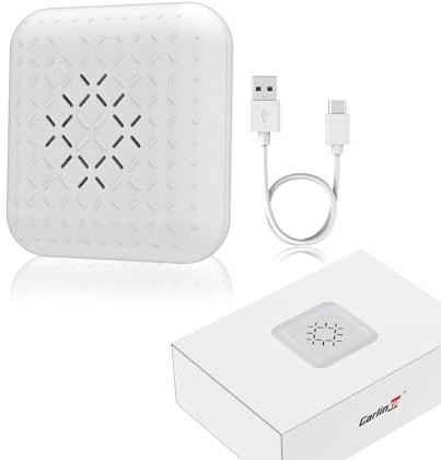 Carlinkit 3.0 Mini Wireless CarPlay Adapter für werkseitig verkabelte CarPlay Autos, kompatibel mit Audi/Porsche/Volkswagen/Ford/Hyundai/Mercedes/KIA, Online Upgrade, IOS18, USB Typ A/C