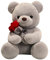 Ours en Peluche avec Rose, Ours en Peluche en Peluche, Ours en Peluche en Peluche - Ours en Peluche en Peluche - Cadeau en Peluche Doux pour la Petite Amie des Enfants de la Saint-Valentin