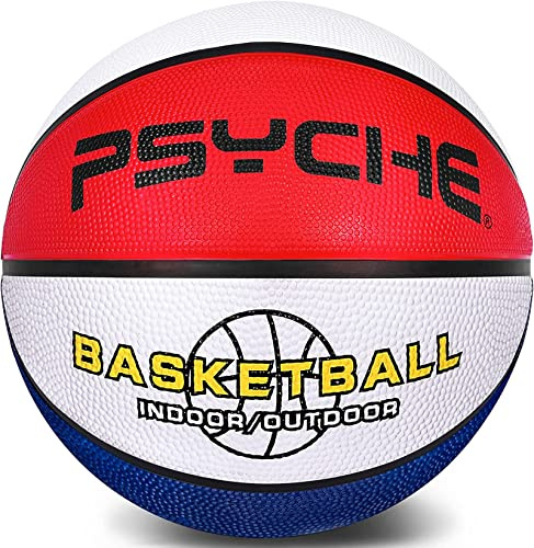 Basketball Größe 5 für Kinder und Jugend,Outdoor Indoor Basketball für Anfänger,Arena Erwachsene Basketbälle Rot Blau