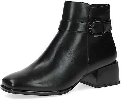 CAPRICE 9-25340-41, Botines de tacón con cordones para Mujer, Negro (Black Nappa), 37 EU
