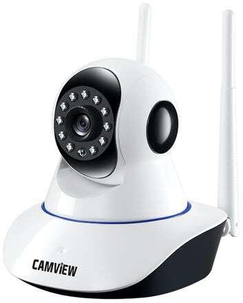 Camview Caméra IP motorisée sans Fil pour intérieur 2MP 1080p - Objectif Fixe 3,6 mm - Microphone et Haut-Parleur intégré - Rotacio