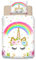 Wajade Einhorn Bettbezug und Kissenbezug (Einhorn01, 135 x 200 cm)